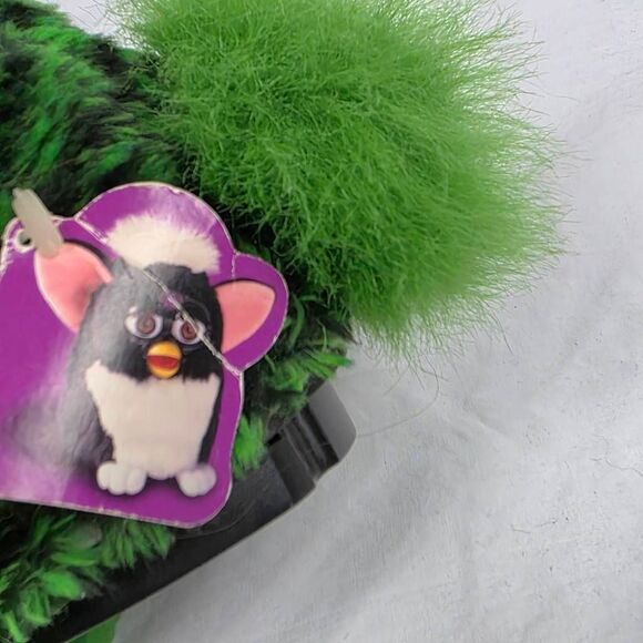 Vintage Furby Original Green Black Tiger Electronics 1999 New With Tags NWT - Picture 7 of 10
